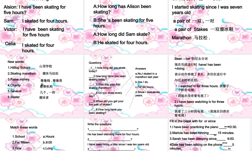 八年级英语上册 Unit 6 How long have you been collecting shells(Section A) 课件 鲁教版 课件