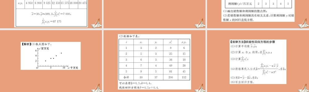 数学 第二章 统计 2.3 变量间的相关关系教学课件 新人教A版必修3 课件