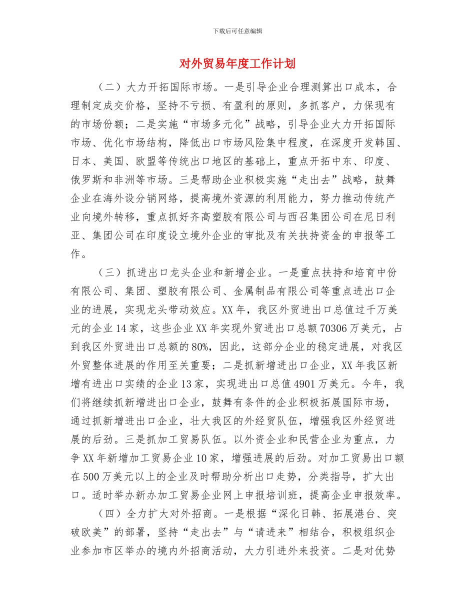 寝室美化设计策划书与对外贸易年度工作计划汇编_第3页