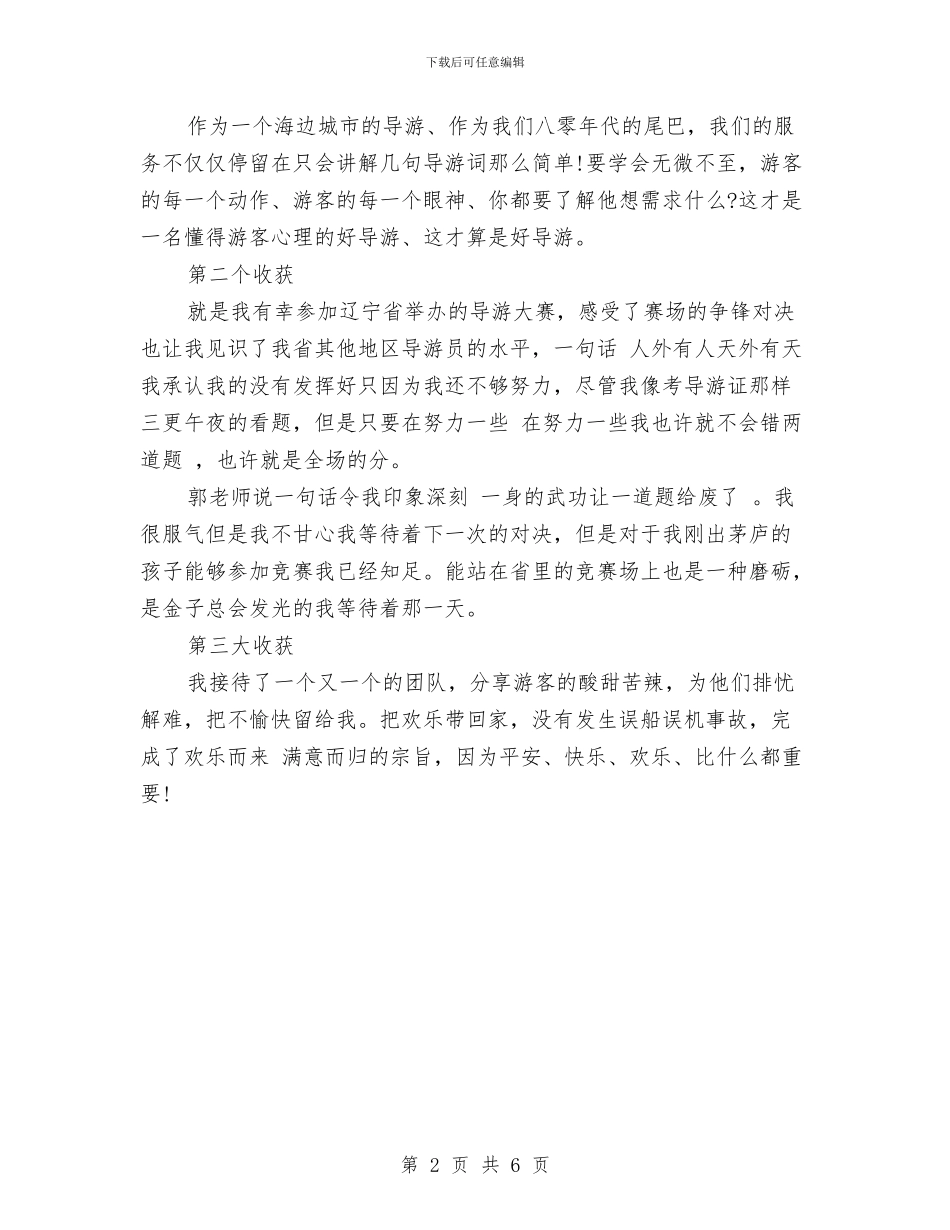 导游个人2024上半年总结与导游个人工作总结汇编_第2页