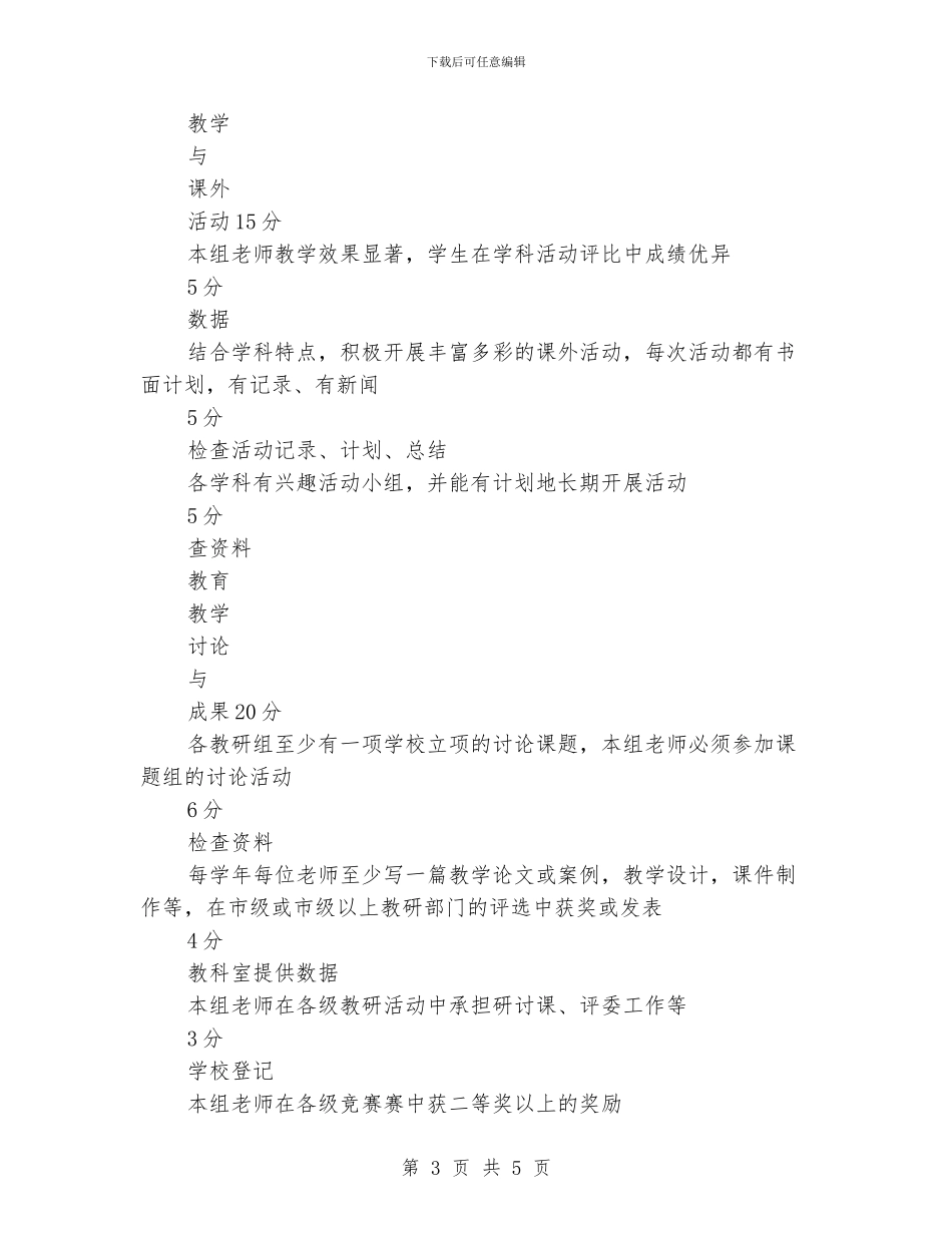 小学优秀教研组评比制度_第3页