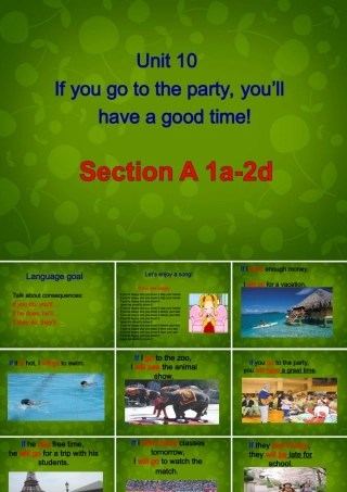 八年级英语上册 Unit 10 If you go to the party, you llhave a good time Section A 1课件 (新版)人教新目标版 课件