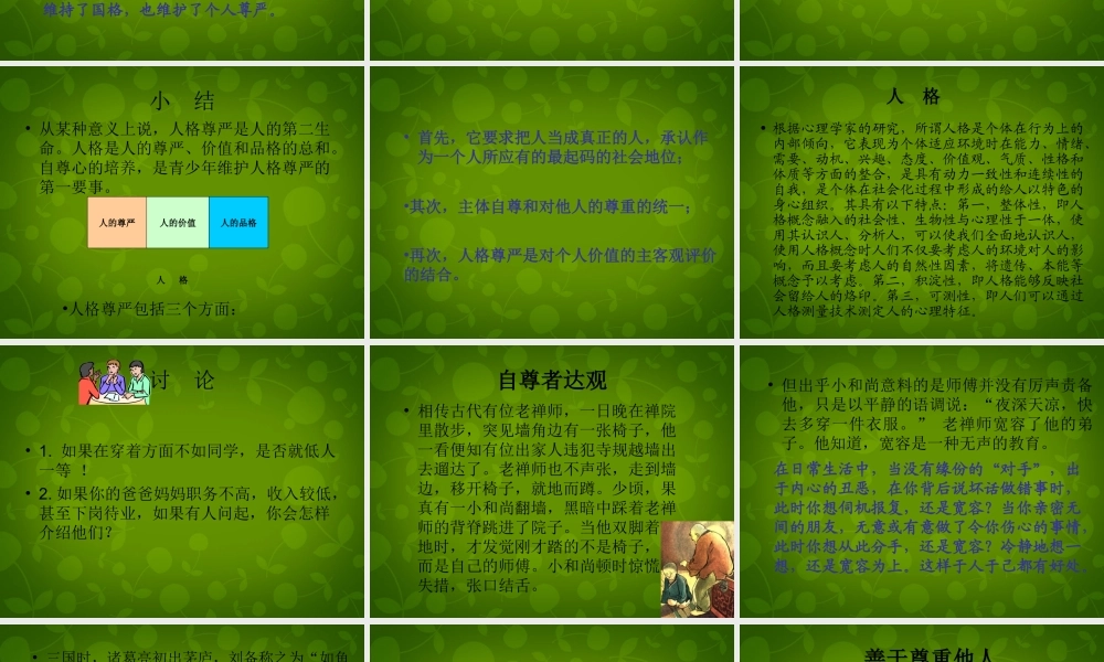 中学七年级政治下册 1 彼此尊重才能赢得尊重课件 新人教版 课件