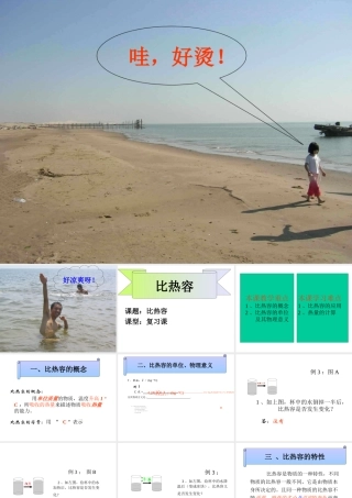 九年级物理 第十六章 比热容 ppt 课件