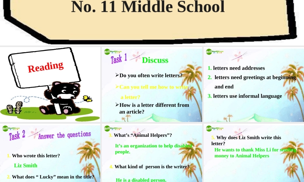 九年级英语 Unit 8 Reading课件 人教新目标版 课件