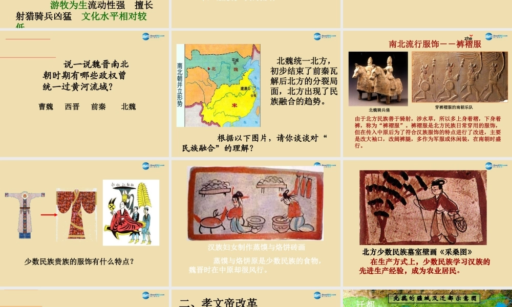 中考历史(北方民族大融合)复习课件3 课件