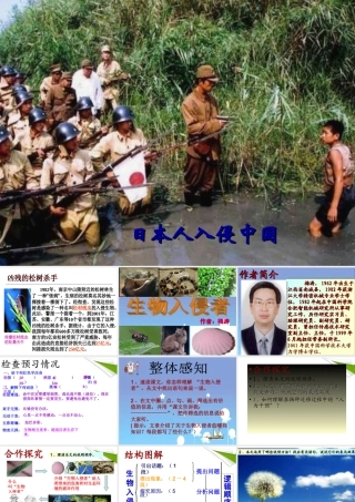 八年级语文上册(生物入侵者)课件 人教版 课件