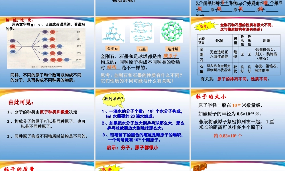八年级科学(1.2物质与微观粒子模型)课件(2) 课件