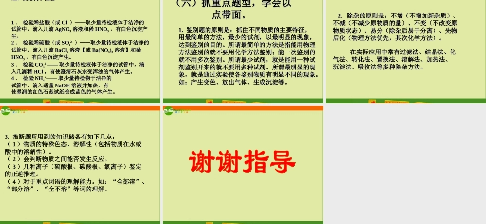中考化学复习专题二  认识酸、碱、盐课件