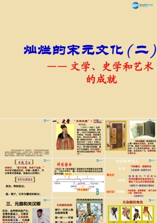 中学七年级历史下册 14 灿烂的宋元文化(二)课件 新人教版 课件