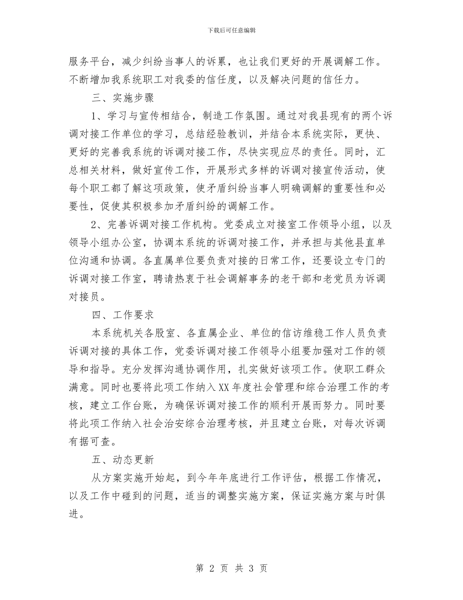 工信委诉调对接工作实施方案与工信委香料公司实施方案汇编_第2页