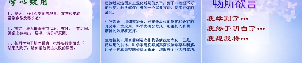 八年级生物上册 第5单元 第4章 第3节 真菌课件 新人教版 课件