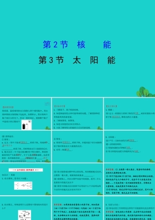 九年级物理全册 第二十二章 第3节太阳能习题课件 (新版)新人教版 课件