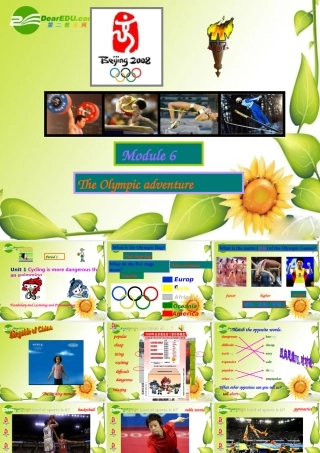 七年级英语下册：Module 6 The Olympic Adventure课件(外研版) 课件