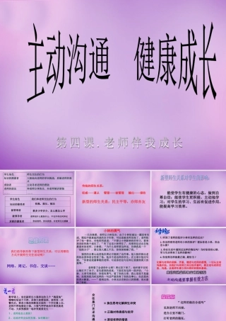 八年级政治上册 第四课 第二框 主动沟通 健康成长课件 新人教版 课件