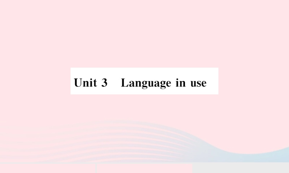 九年级英语上册 Module 1 Wonders of the world Unit 3 Language in use(小册子)课件 (新版)外研版 课件