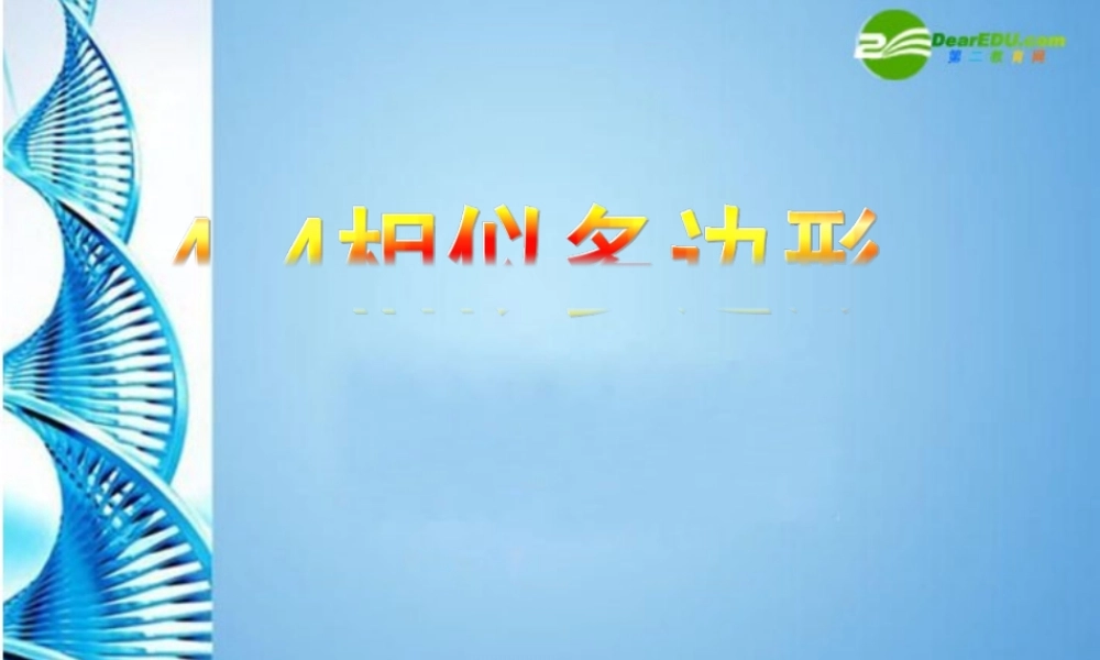 八年级数学下册 4.4相似多边形复习课件 北师大版 课件