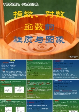 指数、对数函数高三数学课件示例 人教版 课件