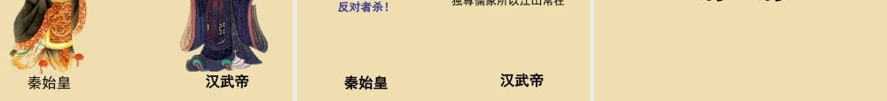中考历史(汉武帝推进大一统格局)复习课件1 课件