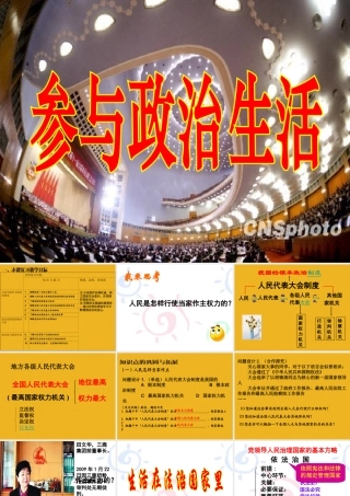 九年级政治 第六课(参与政治生活) 课件 人教新课标版 课件