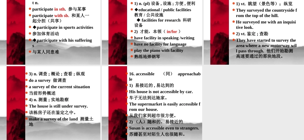 人教版Uint 17words 高二英语Unit17 全套课件 人教版 高二英语Unit17 全套课件 人教版