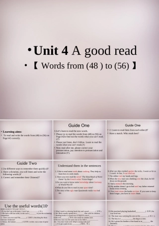 八年级英语下册 Unit 4 A good read课件 (新版)牛津版 课件