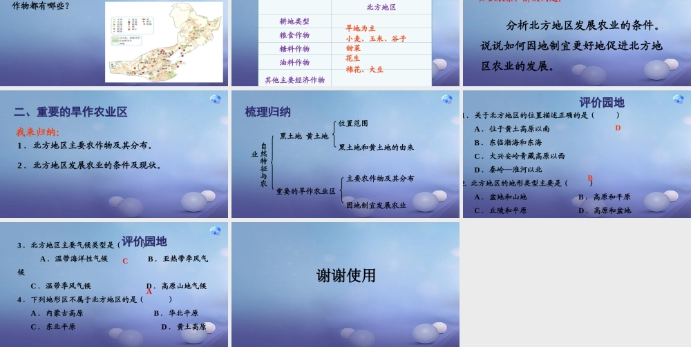 八年级地理下册 第六章 第一节 自然特征与农业课件 (新版)新人教版 课件