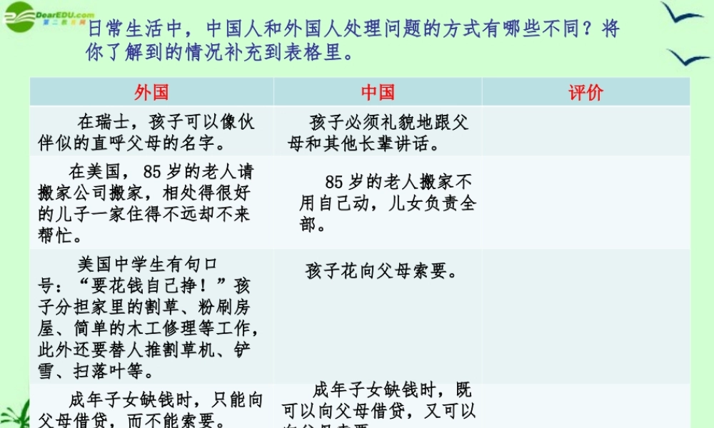 八年级政治上册 第三课异域风彩 未来展望课件 人民版 课件
