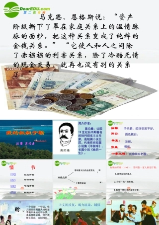 九年级语文上册(我的叔叔于勒)教学课件 苏教版 课件