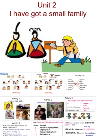 七年级英语Module4 Unit2 I have got a small family课件2 外研版 课件