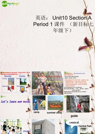 七年级英语下册 Unit10 Section A Period 1课件 人教新目标版 课件