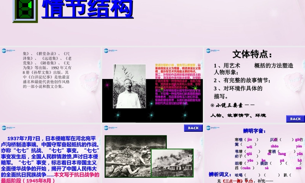 初中部八年级语文上册(第2课 芦花荡)课件6 新人教版 课件