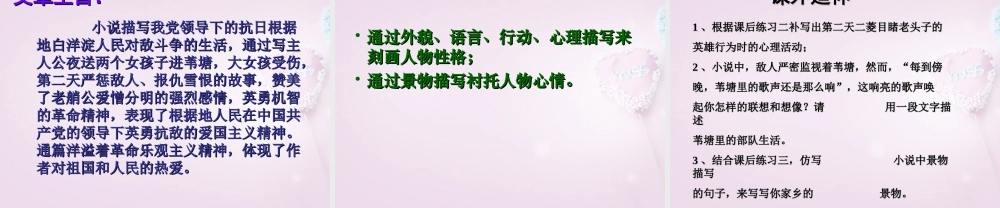 初中部八年级语文上册(第2课 芦花荡)课件6 新人教版 课件