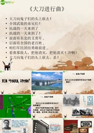 八年级历史上册 第15课宁为战死鬼 不作亡国奴课件 人教新课标版 课件