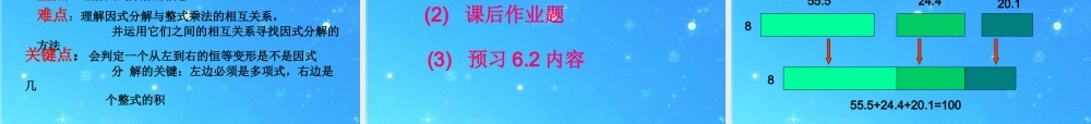 七年级数学下册 6-1(因式分解)课件 浙教版 课件