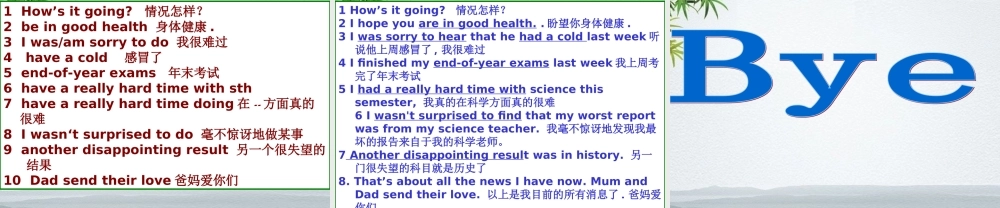 八年级英语下册(Unit4 He said I was hard-working)课件2 人教新目标版 课件