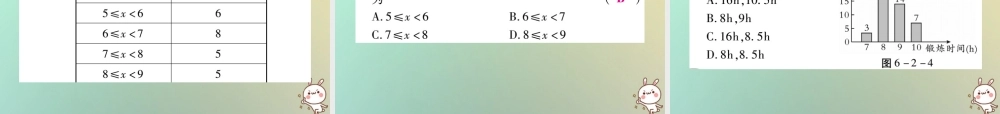 八年级数学上册 第六章(数据的分析)6.2 中位数与人数习题课件 (新版)北师大版 课件