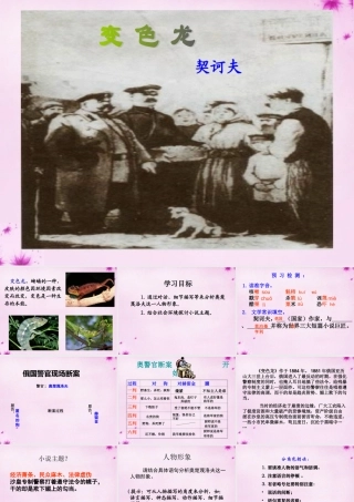 九年级语文下册 7(变色龙)课件 新人教版 课件