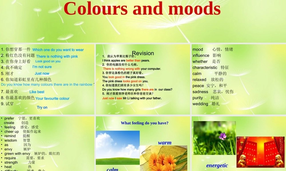 九年级英语上册 Unit 2 colour Reading 1课件 (新版)牛津版 课件