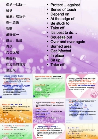广东地区高二英语Unit5 First aid languagne points 新课标 人教版 课件