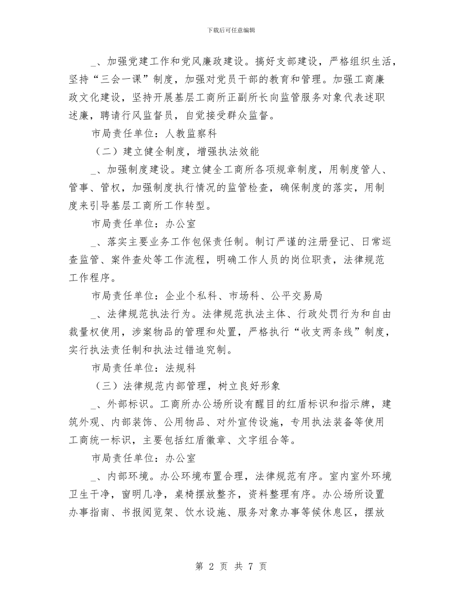 工商局基层规范化建设工作方案与工商局女干部三八红旗手申报材料汇编_第2页