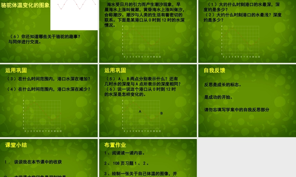 中学七年级数学下册 3.3 用图象表示的变量间关系课件1 (新版)北师大版 课件