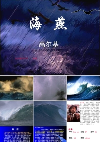 八年级语文海燕课件 人教版 课件