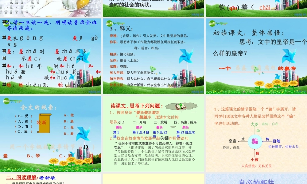 七年级语文上册 (皇帝的新装)优秀教学课件 苏教版 课件