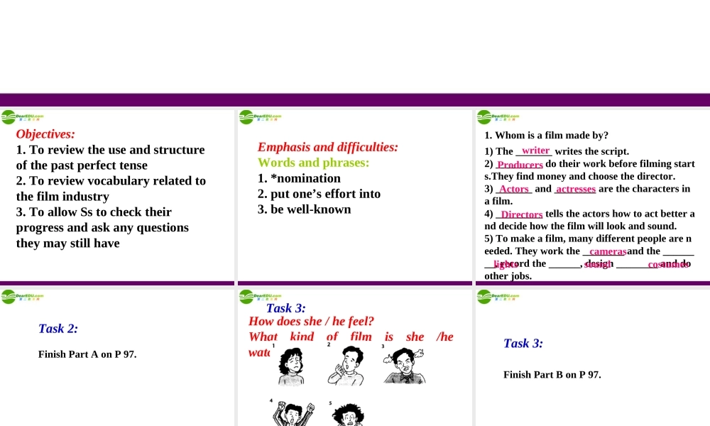 九年级英语 Unit5 Period 10 check out课件 牛津版 课件