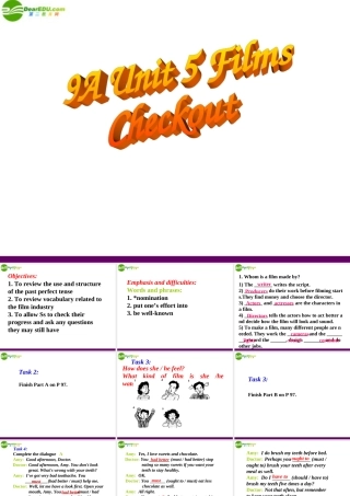 九年级英语 Unit5 Period 10 check out课件 牛津版 课件