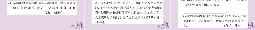 中考化学复习 第二部分 重难题型专题突破 专题二 科学素养题(精讲)课件
