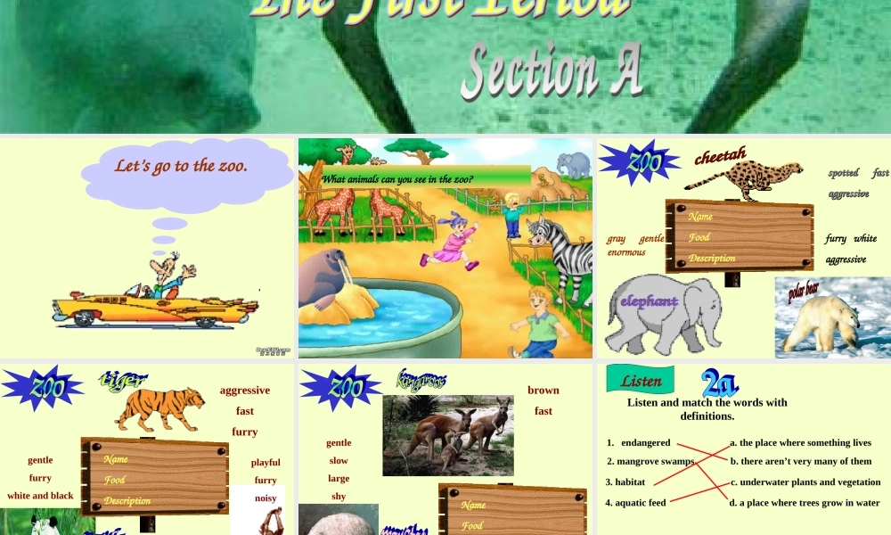 九年级英语Unit15 We are trying to save the manatees课件 人教新目标版 课件