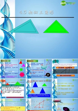 八年级数学下册 4.5 相似三角形课件 北师大版 课件