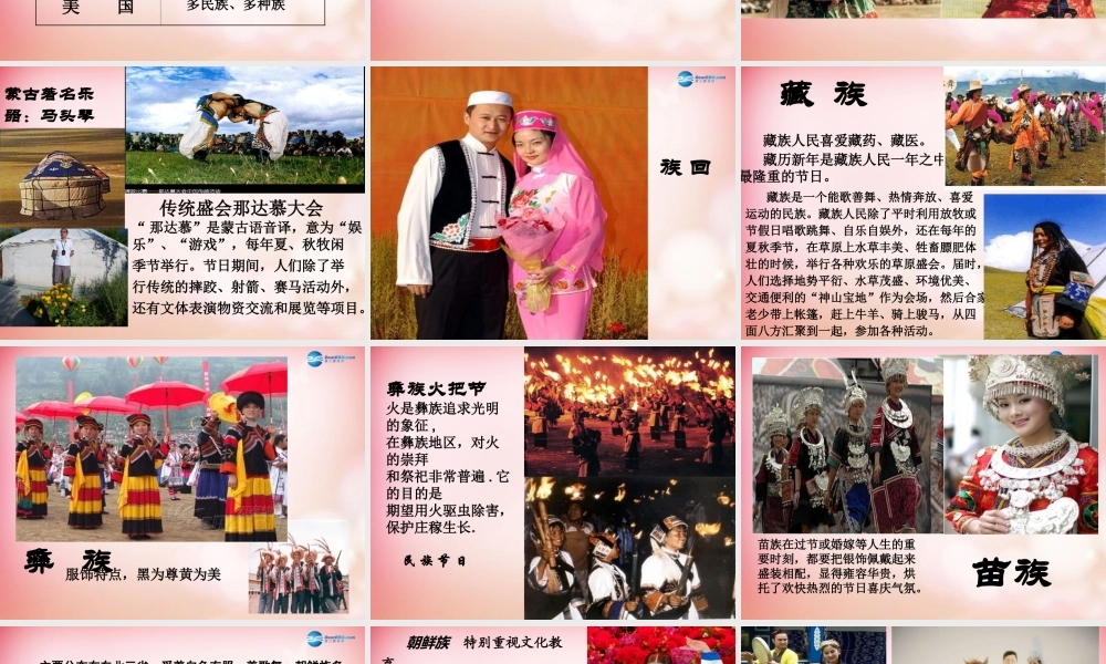 八年级地理上册 第一章 第3节 多民族的大家庭课件 (新版)商务球版 课件